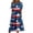 Blue, variant on Women's 4th of July Independence Day Casual Dress Short Sleeve Crew Neck Star Pattern Loose Fit with Side Pockets Suitable for Daily Wear and Outdoor Activities Sky Blue XL