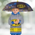 thumbnail image 2 of Set de paraguas DC Comics Batman Boys, poncho de lluvia para niños pequeños, 2 of 7