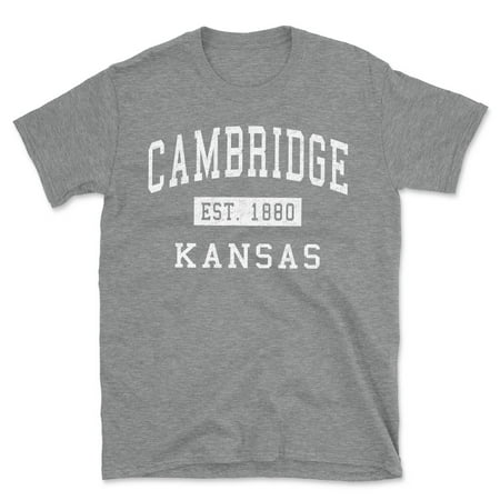 Cambridge Kansas Classic Established Men s Cotton T-Shirt Cambridge Kansas Classic Established Men s Cotton T-Shirt