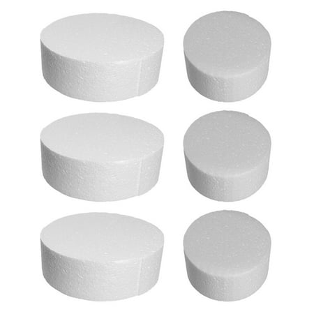 

HOMEMAXS 6pcs Round Cake Mini Cake Molds Practice Mould DIY Puzzle Handmade Materials for Fondant Cake(3pcs Large Size 3pcs Medium Size)