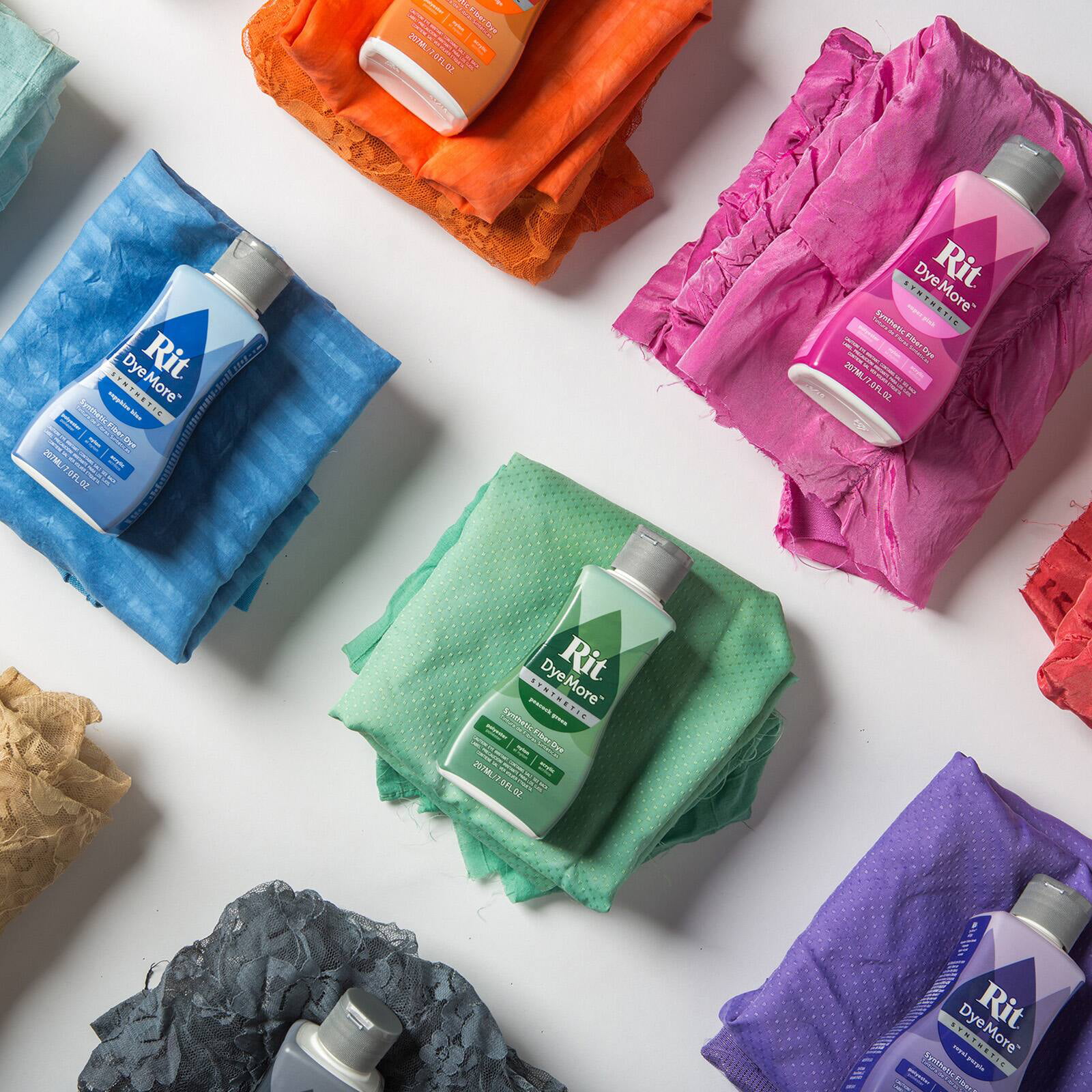 Synthetic Rit Liquid Fabric Dye – Multiple Colored Dye – Polyester, Nylon,  & Acrylic Fabrics – 7 FL. OZ. – Kentucky Sky 