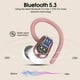 thumbnail image 2 of Auriculares inalámbricos Poounur H9 Bluetooth 5.3 Sport 50H Rose Gold, 2 of 7