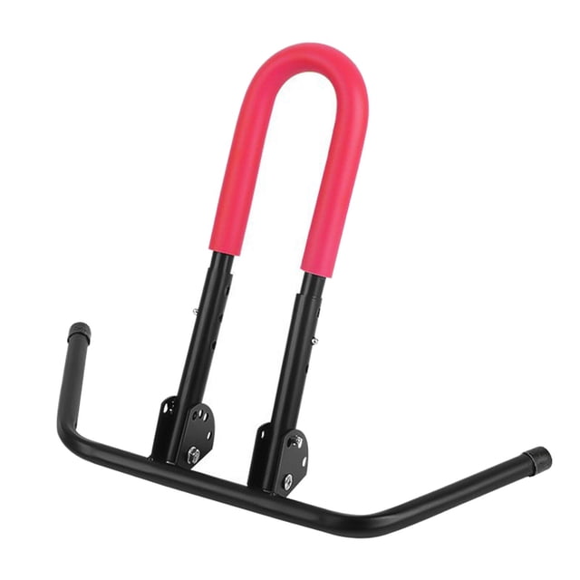 Quzzie Bike Parking Rack Bike Stand Storage Rack Lightweight Foldable Metal Material Simple Installation Adjustable Support Portable Design Suitable for Indoor Outdoor Garage Home Rosy Red