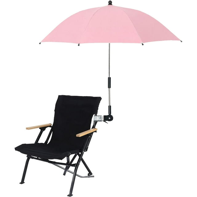 YISITIAN Parapluie de Chaise avec Pince Universelle 360° Réglable Parapluie de Plage Protection UV Parapluie Portable pour Poussettes, Fauteuils Roulants, Chaises de Patio, Chaises de Plage et Golf CJ919-89147
