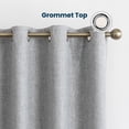 thumbnail image 2 of Sleep Zone 100% Blackout Curtains for Bedroom Full Light Blocking Curtains, Two-Sided Reversible Window Curtain for Living Room 2 Panels, 52" x 84" Gray, 2 of 8