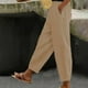 thumbnail image 2 of Pantalones jogger de cintura alta con estampado de calabazas para mujer - Pantalones deportivos ajustados con bolsillos, 2 of 5