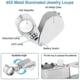 thumbnail image 4 of 10X to 40X Full Metal Jewelry Magnifying Loop with 4 Portable Illuminated Loupes, 4 of 5
