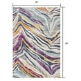 thumbnail image 2 of 4â€™ x 6â€™ Blue and Gold Zebra Pattern Area Rug, 2 of 7