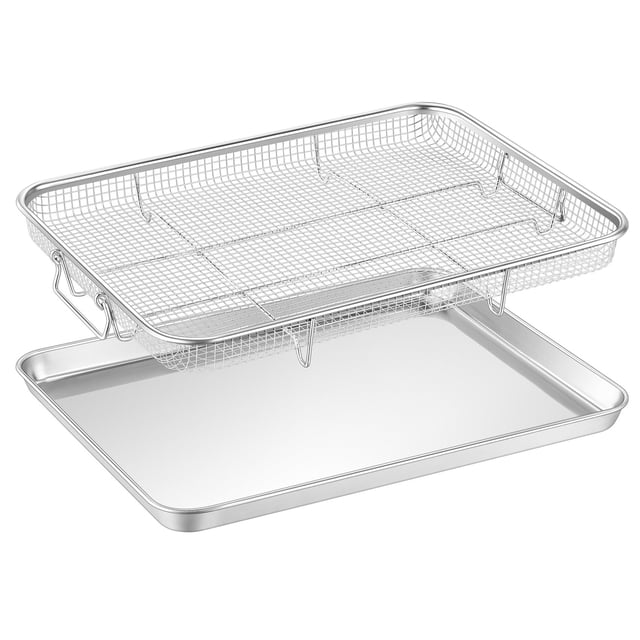Cesta Air Fryer TeamFar para horno, acero inoxidable, 40 x 30 cm