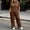 Brown, variant on Ynynloco Women Plus Size 2 Piece Outfits Short Sleeve Pullover Top and Wide Straight Leg Pants Lounge Sets Tracksuit with Pockets