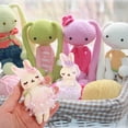 thumbnail image 4 of 6 piezas de conejito relleno conejito de peluche muñecas de conejo de Pascua peluche con conejito para tocado, 4 of 7