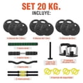 thumbnail image 2 of Mancuernas Ajustables Set 20 Kg Altera Para Ejercicio Gym, 2 of 7
