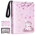thumbnail image 1 of Carpeta CLOKORIA Sakura Cat para niñas con capacidad para 440 tarjetas, 1 of 4