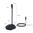 thumbnail image 2 of Microphone de Conférence XLR pour Réunion/voix/jeux, 3,5 Mm, 2 of 9
