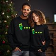thumbnail image 2 of EcoLoom St Patricks Day Eating Shamrock Retro Gamer Boys Long Sleeve Unisex Midweight Crewneck Sweatshirt, 2 of 4