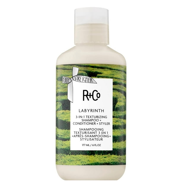 R+Co Labyrinth 3-in-1 Texturizing Shampoo + Conditioner + Styler | Touchable Texture + Volume + Hydration | Vegan + Cruelty-Free | 6 OZ