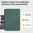 thumbnail image 4 of Nouveau Rocketbook Pro 2.0 Carnet Intelligent / Vert / Carnet de Bureau Scannable avec Lot de 20 Pages - Ligné et à Points / Couverture Rigide en Cuir Végane Réutilisable N, 4 of 8