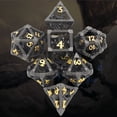 thumbnail image 5 of MACTANO Metal DND Dice Set Dungeons and Dragons Dice Set MTG RPG Board Game Toy-3D-Black 1 PCS, 5 of 8
