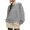 Grey, variant on breaise Women Sweatshirt Casual Long Sleeve Cropped Shirt Oversize Crewneck Solid Pullover Tee Spring Holiday T-Shirt Blue,S