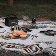 thumbnail image 5 of Rug Blanket Bohemian Tribal Tribal Geometric Pattern Rug with Tassels(Size:130x160cm / 51.1x62.9in), 5 of 5