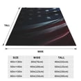 thumbnail image 3 of Salouo American Flag Waving Print Print Bed Blankets,Flannel Blanket Comfortable Air Conditioning Blanket Lightweight Blanket for Sofa Bed Travel & Couch -50"x40", 3 of 8