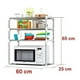 thumbnail image 3 of Estante Multifuncional Metálico Practiksa Rack para Cocina Hogar Color Plateado Armable, 3 of 11