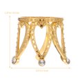 thumbnail image 4 of Golden Zinc Alloy Crystal Ball Display Stand for Decor Excellent Durability and Versatility 2Pcs, 4 of 8