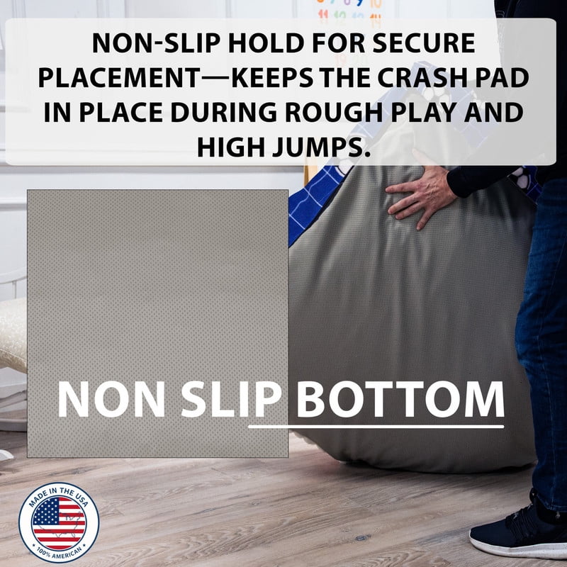 Sensory Crash Pad for Kids & Adults,Soft Landing Crash Mat with Foam Blocks,Removable and Washable Cover,Non-Slip Bottom for Jumping, Relaxing & Play,36" x 36"