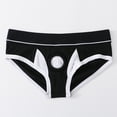 thumbnail image 3 of Sexy Panties for Men Low Rise Stretchy Slim Fit Lingerie Support Pouch Hollow Out Exotic Breathable Underwear Nightwear, 3 of 4