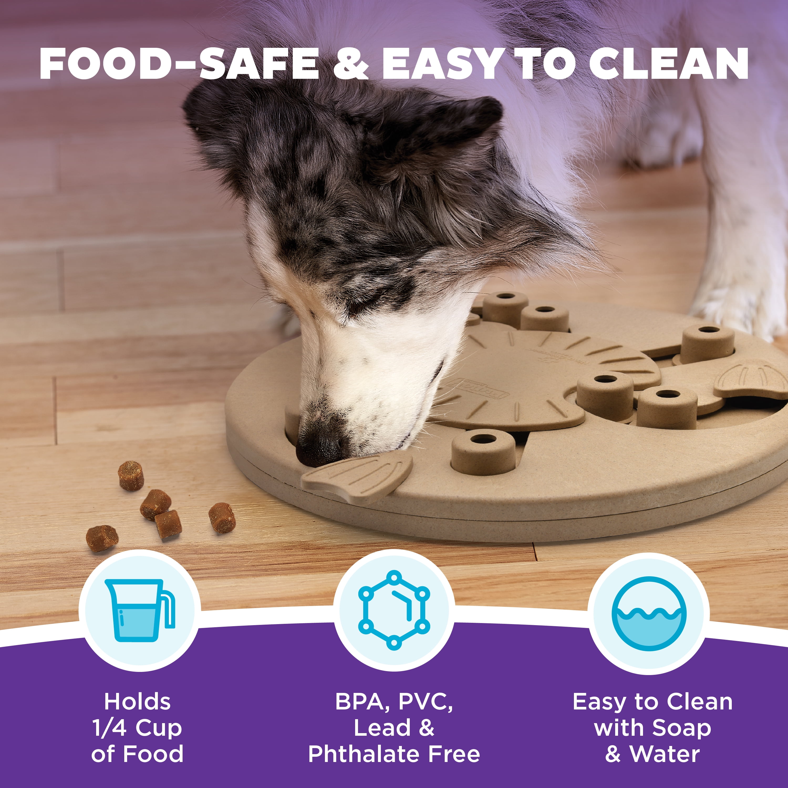 Outward Hound by Nina Ottosson Dog Worker Treat Puzzle Enrichment Toy, Level 3 Advanced, Tan