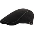 thumbnail image 4 of CoCopeaunts Newsboy Cap Spring Summer Men Women Hat Fashion Western Style Duckbill Ivy Flat Cap Adjustable Cotton Beret Cap, 4 of 8