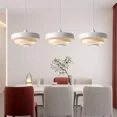 thumbnail image 6 of Nordic led pendant light macaron carbon steel aluminum white dark green orange illuminations for restaurant living rooms fixture, 6 of 12