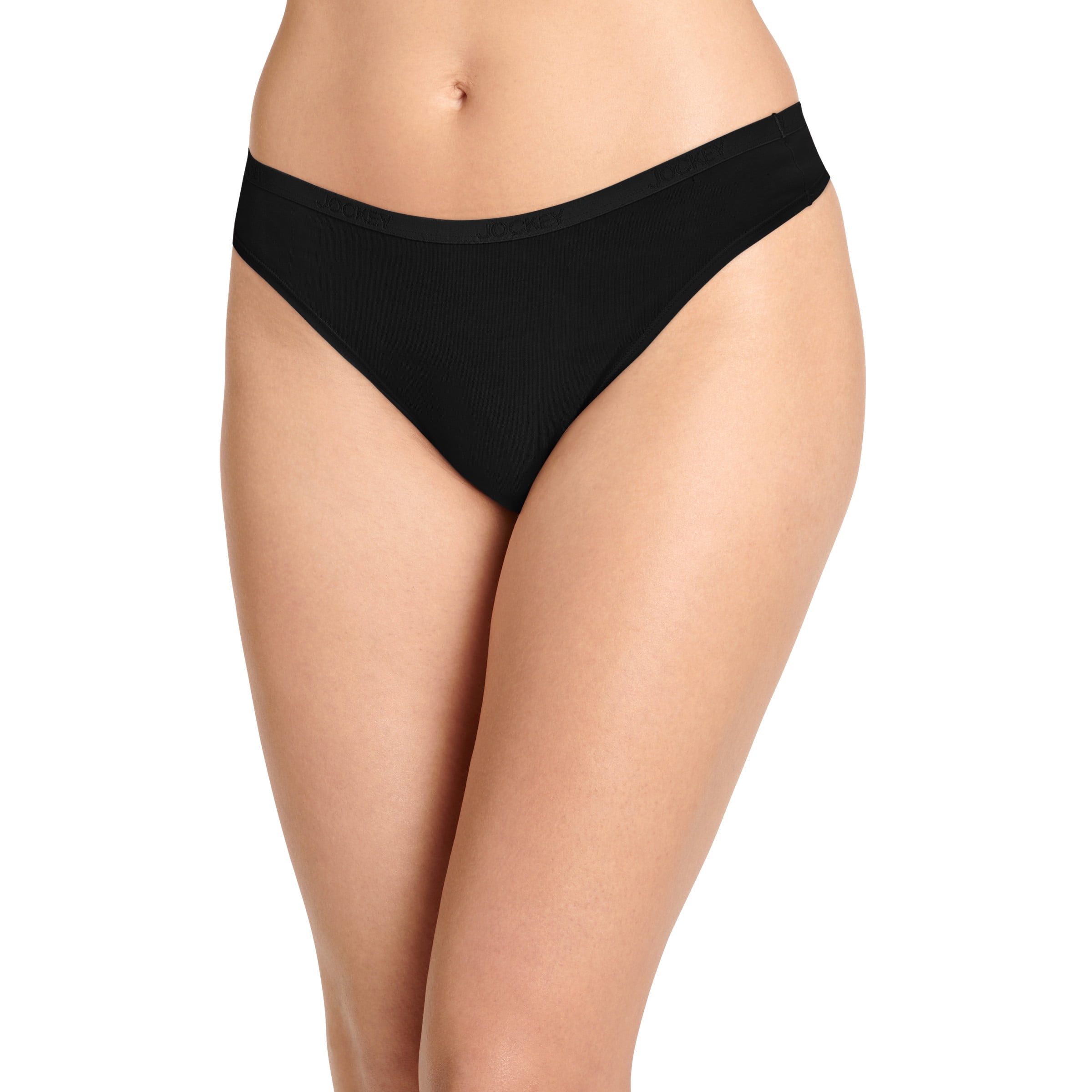 Jockey Women's Organic Cotton Stretch Thong - 3 Pack