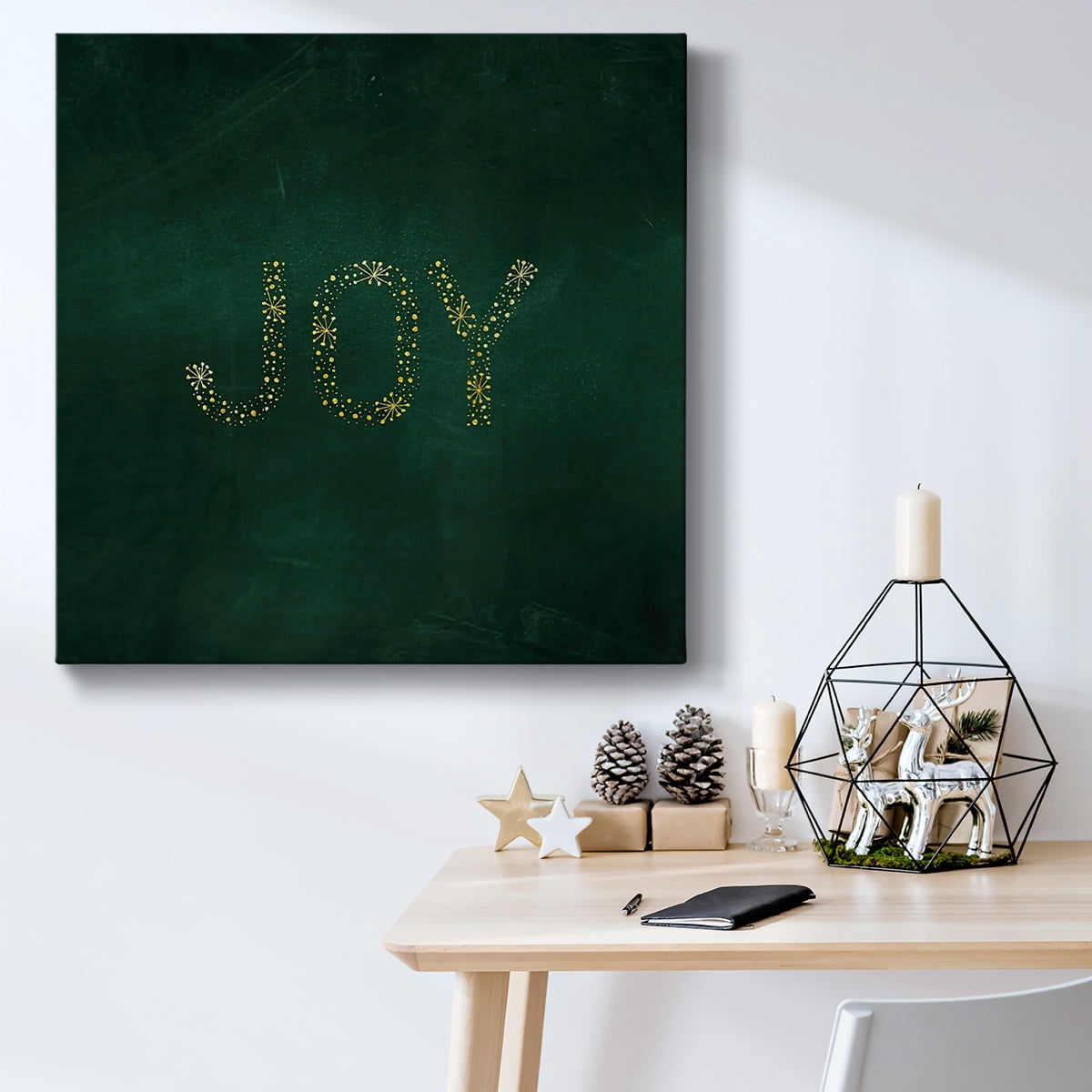 Joy Starburst - Green- Gallery Wrapped Canvas