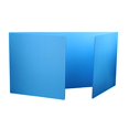 thumbnail image 2 of Flipside FLP1927224 Premium Carrel d'Étu - Bleu - Lot de 24, 2 of 4