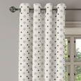 thumbnail image 3 of Ambesonne Geometric Grommet Curtain, Geometric Art, 50" x 54", Charcoal Grey Beige, 3 of 6