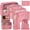 Pink, variant on 8pc Packing Cubes Set for Travel, Luggage Suitcase Organizer Bags, Hanging Toiletries Travel Accessories Essentials, Pink