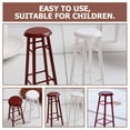 thumbnail image 3 of MRLESS Wooden Mini Stools Bar Toy House Kitchen Chairs Figurines Decoration, 3 of 7