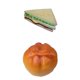thumbnail image 1 of 2x Decoración De Imitación De Pan De Comida De Sándwich De Vegetales Realistas Artificiales, 1 of 3