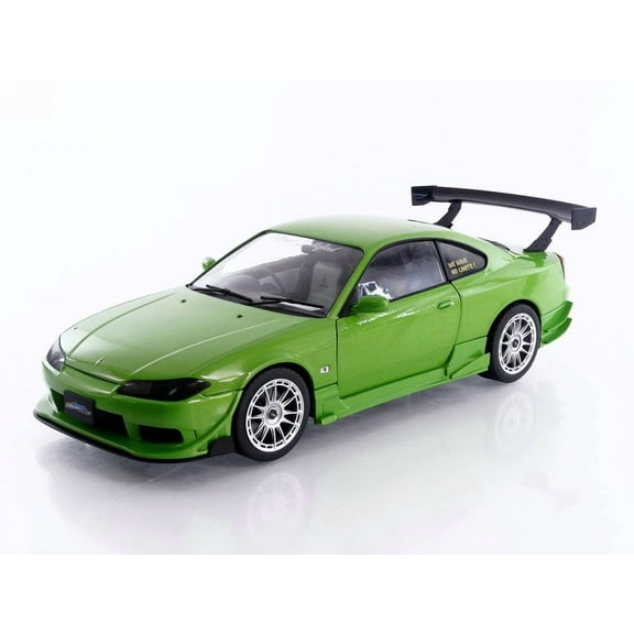 1999 Nissan Silvia S15 Spec-R Aero RHD (Right Hand Drive) "Never Satisfied" Green Metallic 1/18 Diecast Model Car by Solido