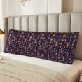 thumbnail image 4 of KLL Ultra Soft Microfiber Body Pillow Cover/Pillowcases 20"x54" with Hidden Zipper Closure-Mexican Flowers Birds, 4 of 5
