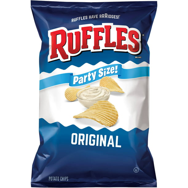 Ruffles Potato Chips, Original, Party Size, 14.5 oz - Walmart.com ...