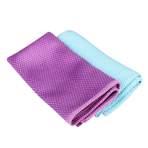 2 toallas de limpieza de doble cara para peceras de 30 x 30 cm, para cristales de acuario (color aleatorio)