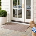 thumbnail image 4 of Safavieh Courtyard Finnian Solid Indoor/Outdoor Area Rug, Natural/Black, 4' x 5'7", 4 of 18