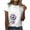 Multicolor womens tops summer, variant on USSUMA Plus Womens Tops Dressy Casual Women's Casual Loose Floral Print Crewneck Summer Tops Printed Short Sleeve Plus Tunics T-Shirt Tops Ladies Tops Trendy