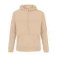 thumbnail image 5 of Outfmvch Hoodies Womens Hoodies Women'S Solid Color Zipperless Long Sleeved Pullover Hooded Sweater Zip Up Hoodie Women Khaki Xl, 5 of 5