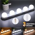 thumbnail image 2 of Guardoinrt Portable LED Vanity Mirror Lights USB Rechargeable for Bathroom Dressing Room Vanity Table with 3 Lighting Modes, 2 of 9