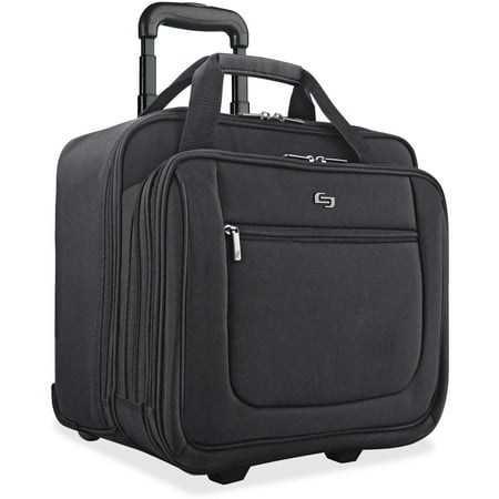 - Solo, USLPT1364, US Luggage Classic Rolling Laptop Portfolio Case, 1, Black