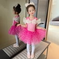thumbnail image 3 of Abrigos para niños Poncho Velo Falda Traje de niña Princesa Ailuo Falda Traje de una pieza de baile de ballet para niña, 3 of 5