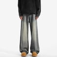 thumbnail image 5 of Mens Baggy Loose Jeans Classic Vintage Washed Wide Leg Pants Loose Straight Leg Streetwear Jean Trousers, 5 of 6